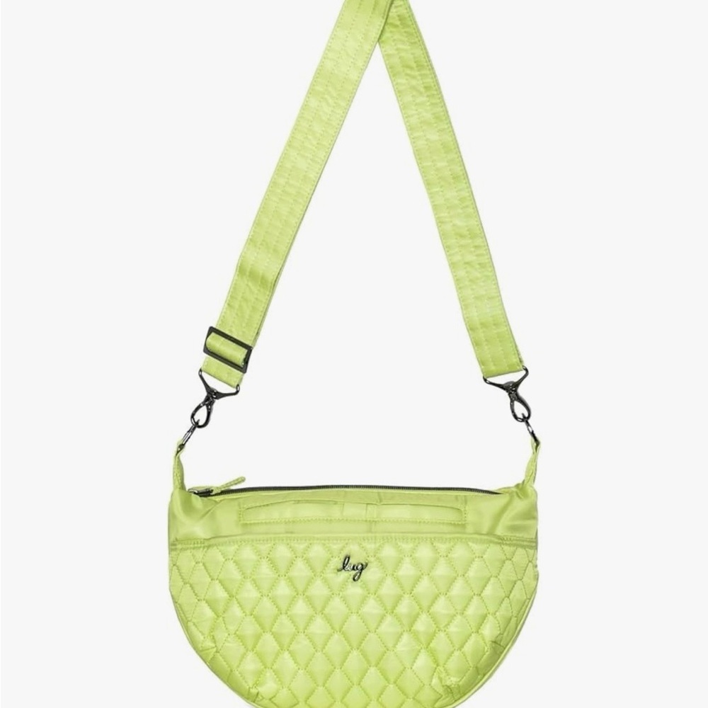 Lug Lime Quilted Shoulder Bag